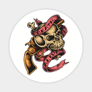 Skull of Pirate Spirit : DEATH or ALIVE Magnet